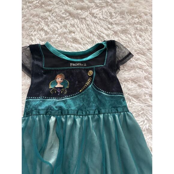 Disney Frozen Anna Girls Sz. 5T Dress/nightgown. Cute, Fun - Picture 4 of 8